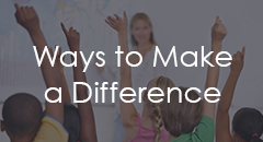 Ways to Make a Difference
